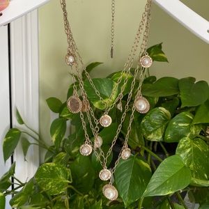 Ann Taylor Vintage Three Layers Pearl Necklace